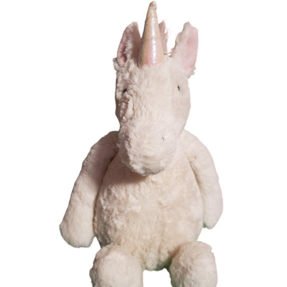Jellycat Bashful Unicorn Medium Pink Mane Soft Plush Stuffed Animal Baby Toy 12"